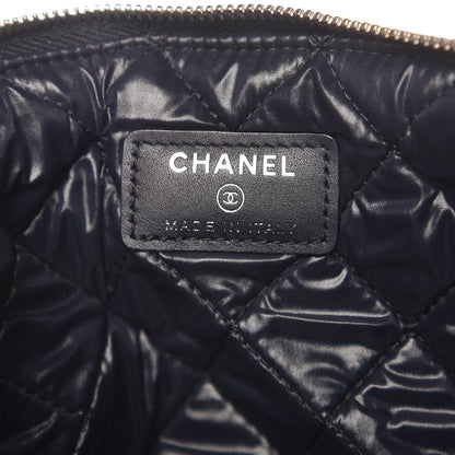 Chanel Denim Medium Deauville Pouch Dark Blue 6 of 7