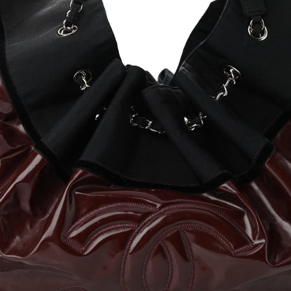 Chanel Vinyl Large Stretch Spirit Cabas Burgundy 8 of 10