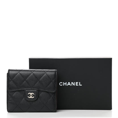 Chanel Caviar Quilted Compact Flap Wallet Black 11 of 11