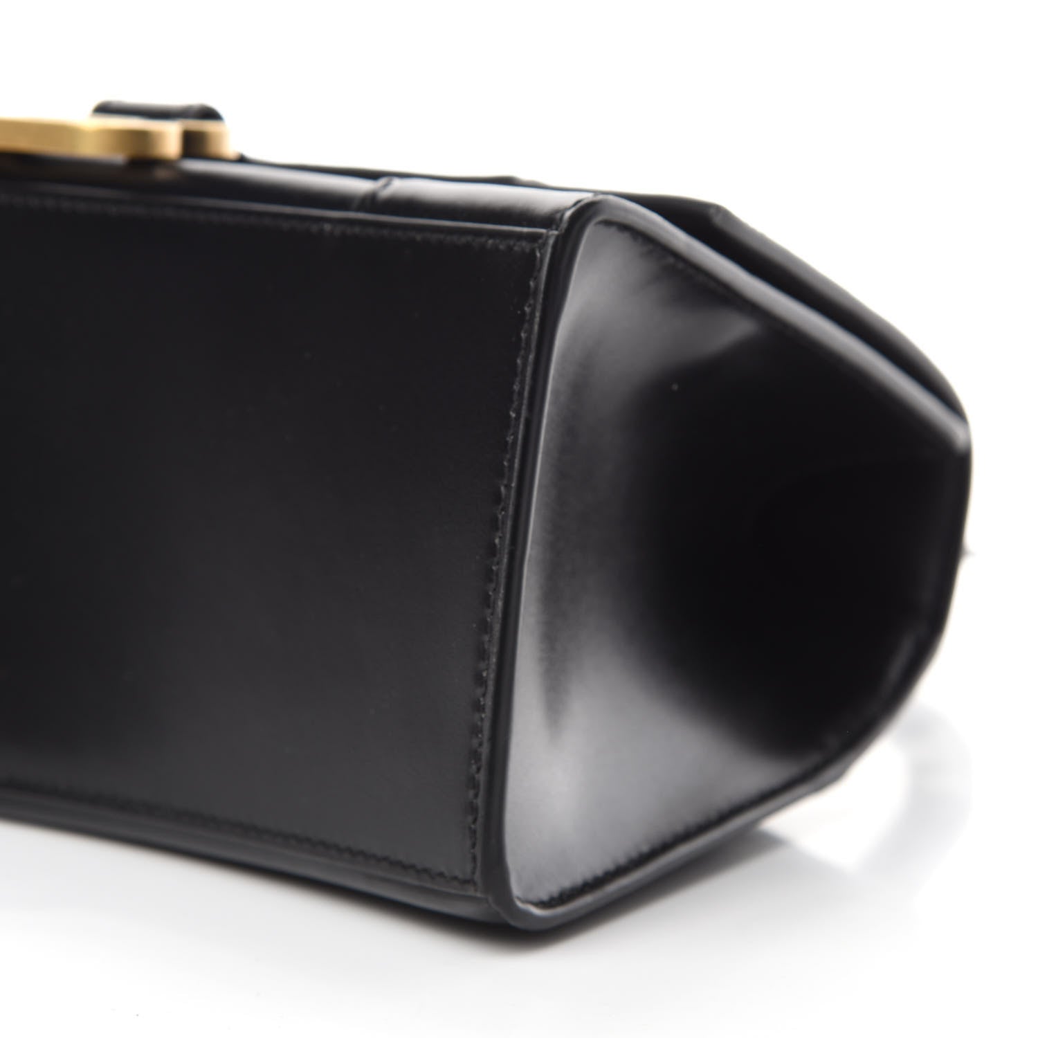 Balenciaga Shiny Box Calfskin Small Hourglass Top Handle Bag Black 7 of 10