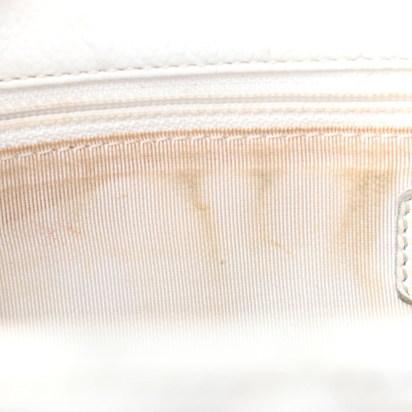 Caviar Quilted Grand Shopping Tote GST White