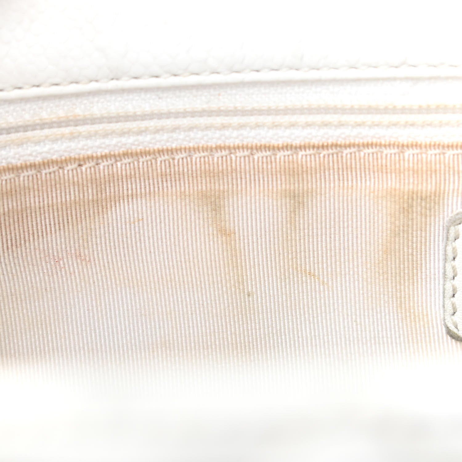 Chanel Caviar Quilted Grand Shopping Tote GST White 10 of 15