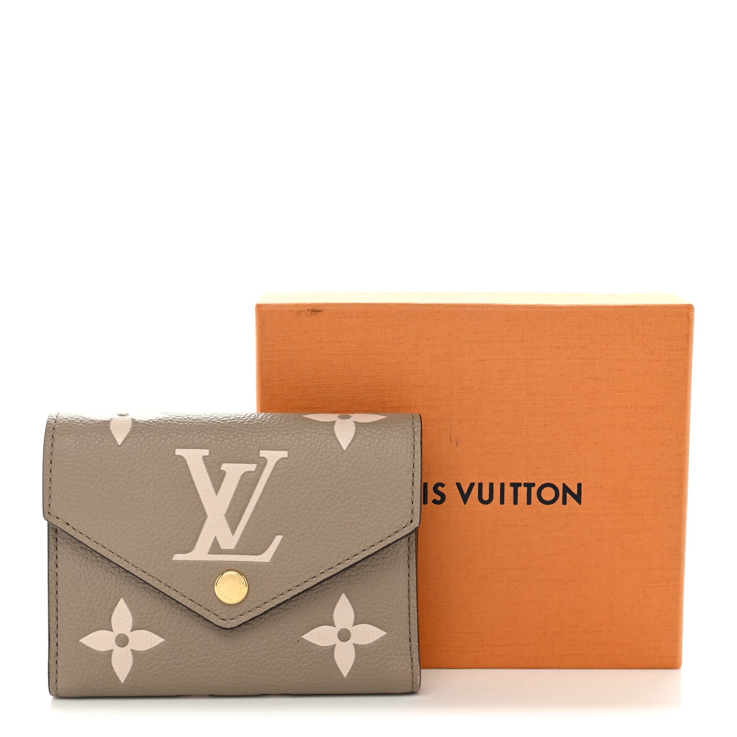Empreinte Monogram Giant Victorine Wallet Tourterelle Creme