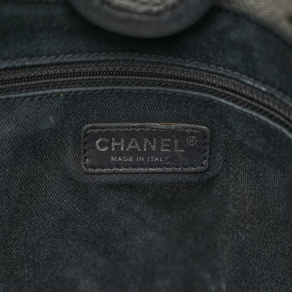 Chanel Canvas Small Deauville Tote Grey 6 of 13