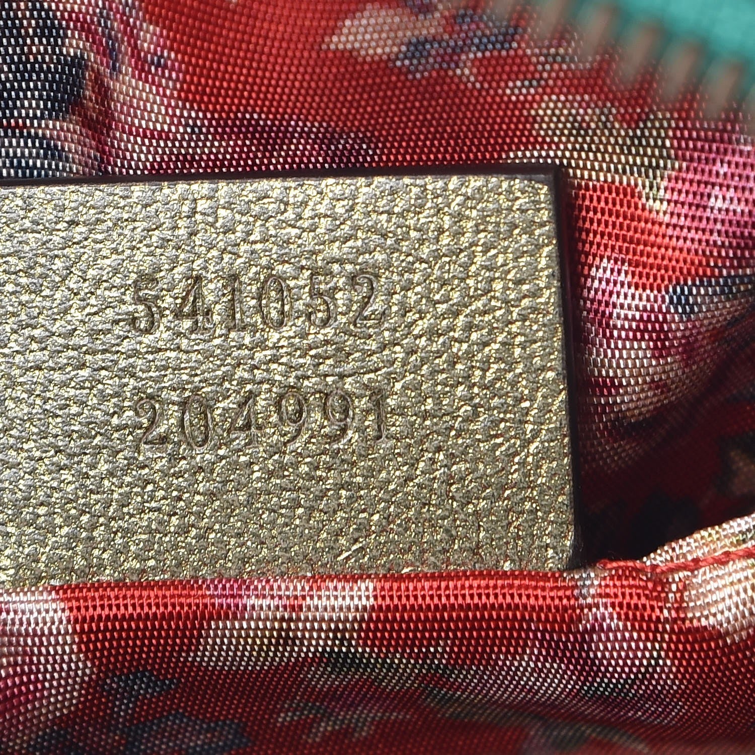 Gucci Laminated Nappa Trapuntata Mini Zumi Dome Shoulder Bag Rosso Jasmine Green Rame 7 of 8