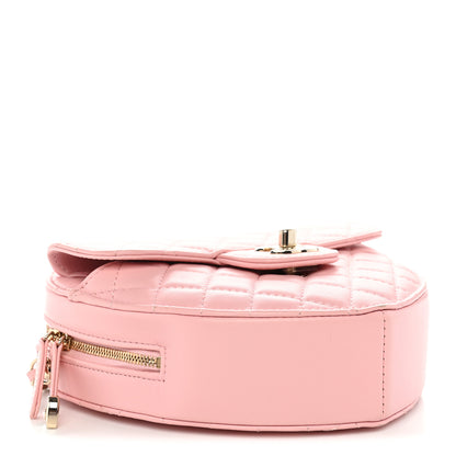 Chanel Lambskin Quilted Large CC In Love Heart Bag Light Pink 4 of 10