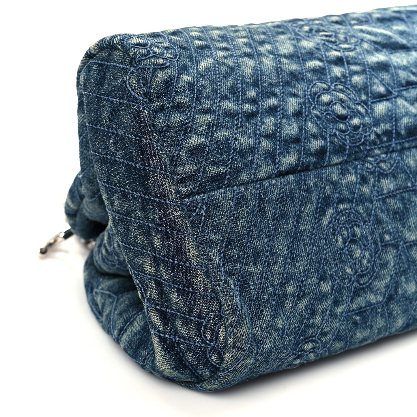 Denim Camellia Embroidered Just Mademoiselle