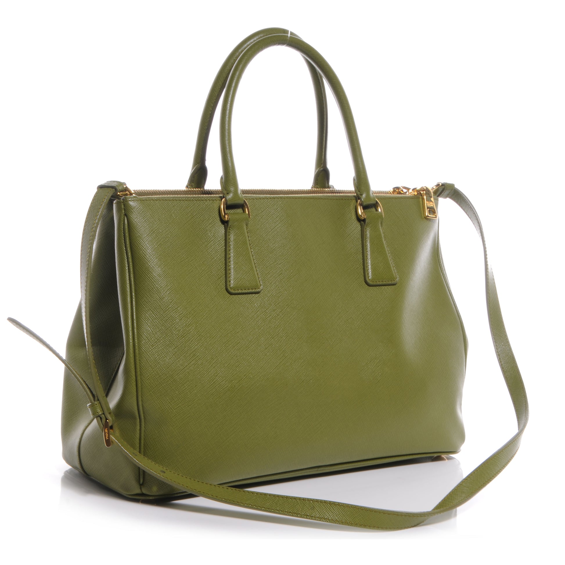 Prada Saffiano Medium Galleria Double Zip Tote Edera 3 of 10