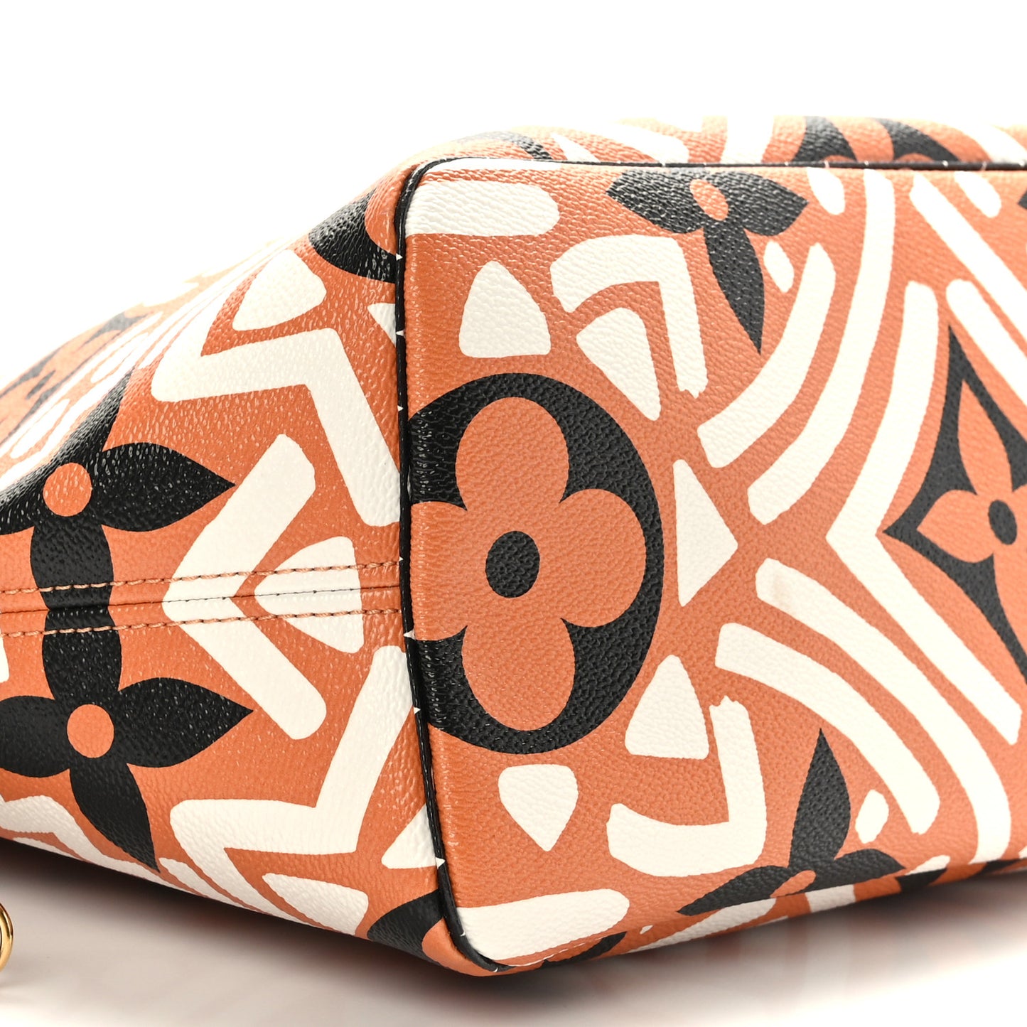 Monogram Giant Crafty Neverfull MM Creme Caramel