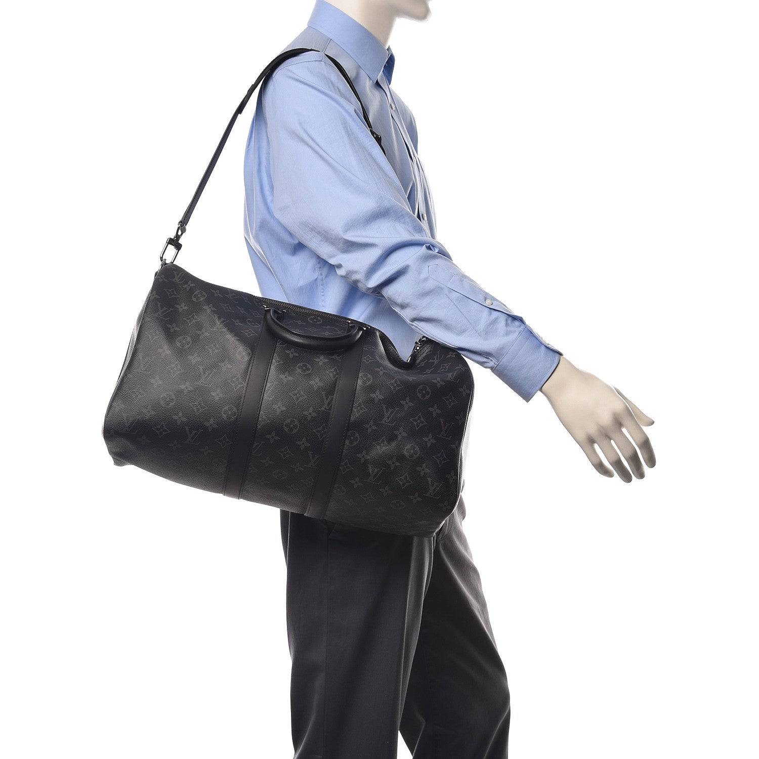 Louis Vuitton Monogram Eclipse Keepall Bandouliere 45 2 of 9
