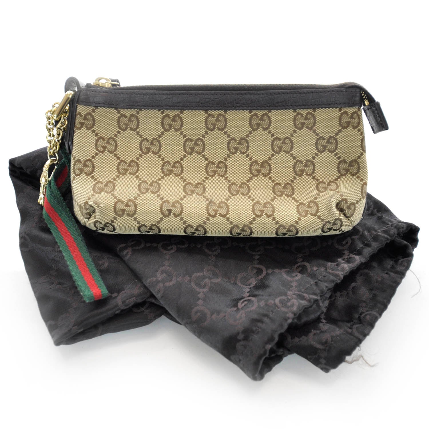 Gucci Monogram Jolicoeur Wristlet 10 of 11