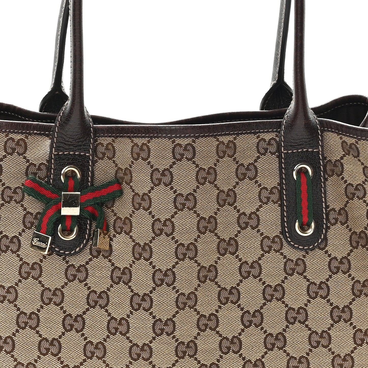Monogram Medium Princy Tote Dark Brown