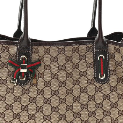 Gucci Monogram Medium Princy Tote Dark Brown 8 of 12