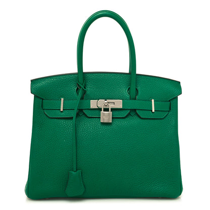 Hermes Togo Verson Birkin 30 Vert Vertigo Vert Fonce 1 of 12