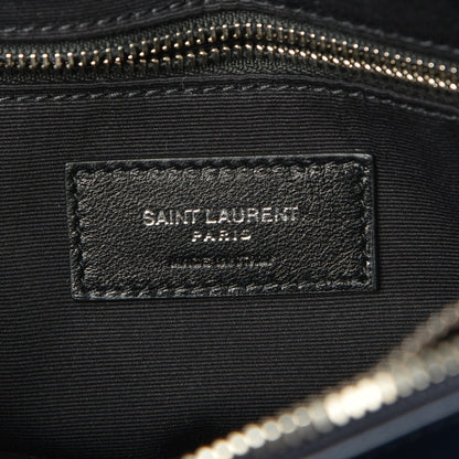 Saint Laurent Calfskin Y Quilted Monogram Medium Loulou Chain Satchel Medium Blue 7 of 8