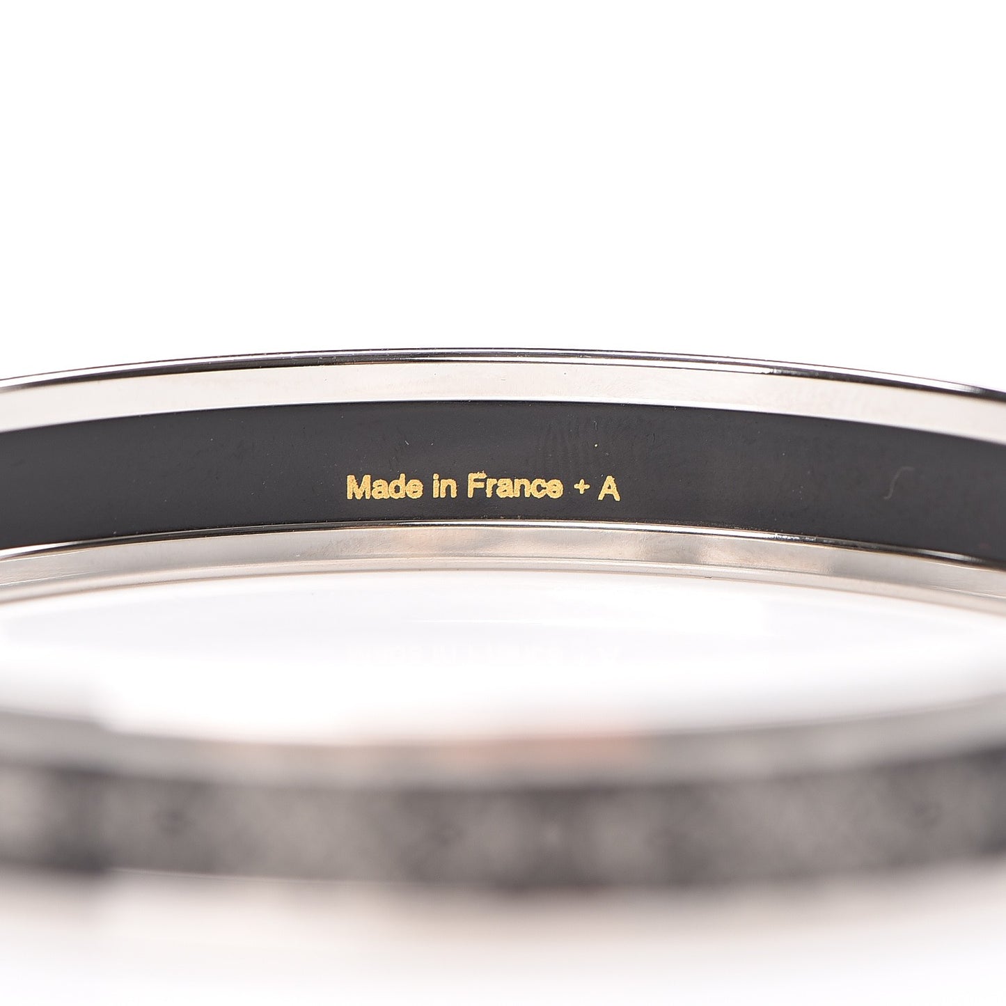 Enamel Printed Narrow Grand Apparat 2 Bracelet 62 Black