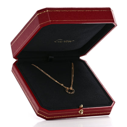 Cartier 18K Yellow Gold 2 Diamond LOVE Necklace 6 of 6