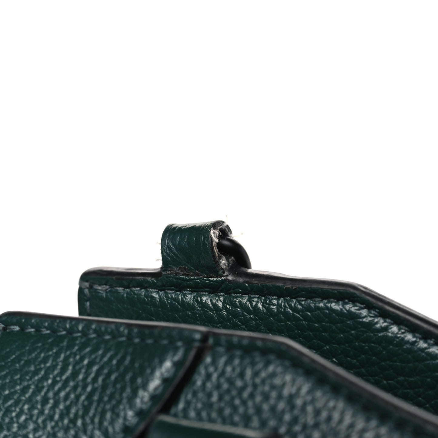 Grained Calfskin Neo Classic Matte Black Hardware S City Forest Green
