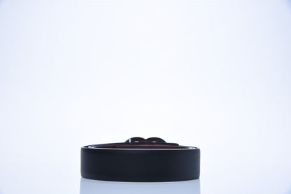 Chanel Calfskin CC Reversible Belt 95 Black Burgundy 2 of 5