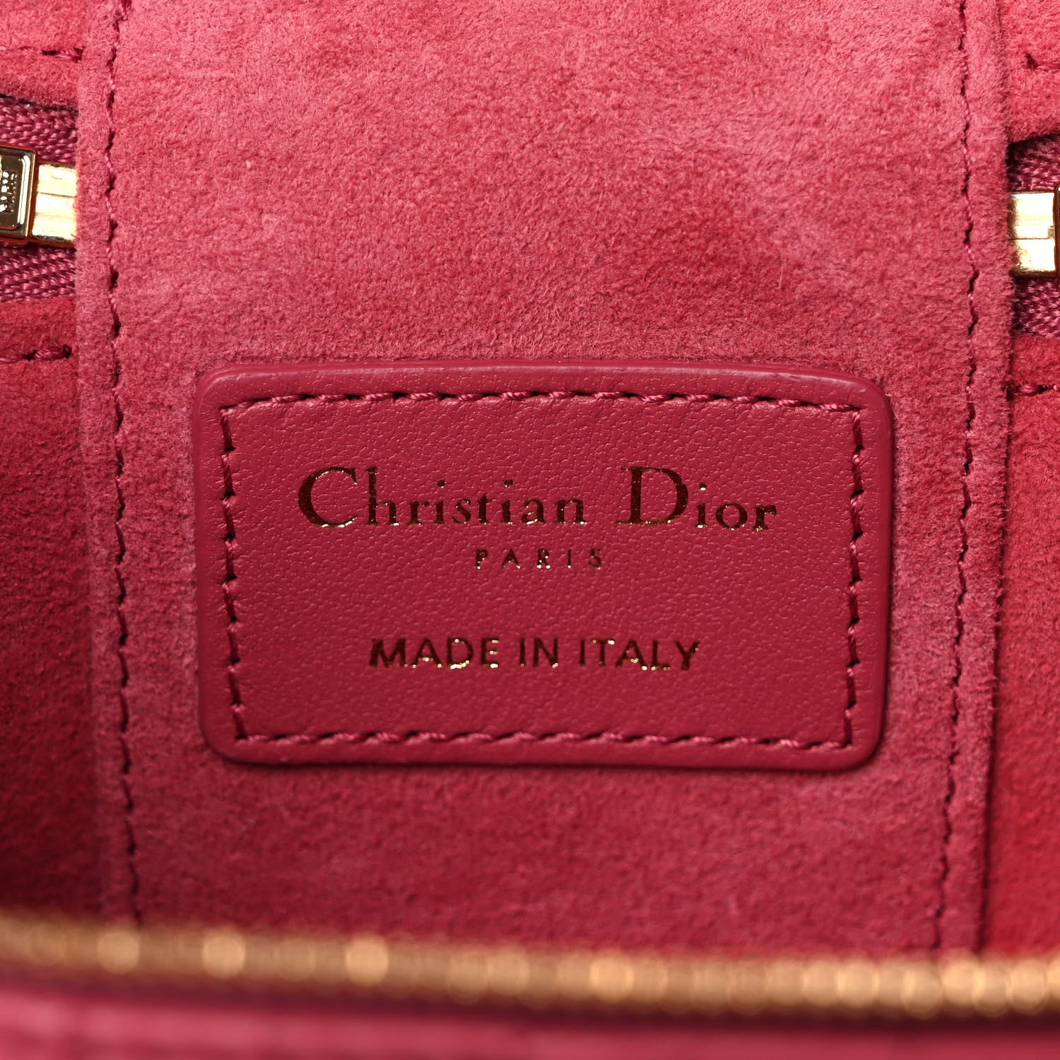 Christian Dior Lambskin Cannage Micro Vanity Case Strawberry Pink 6 of 9