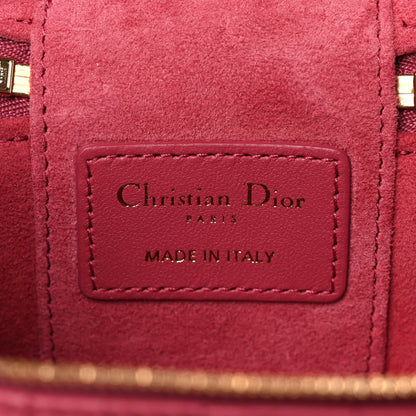 Christian Dior Lambskin Cannage Micro Vanity Case Strawberry Pink 6 of 9