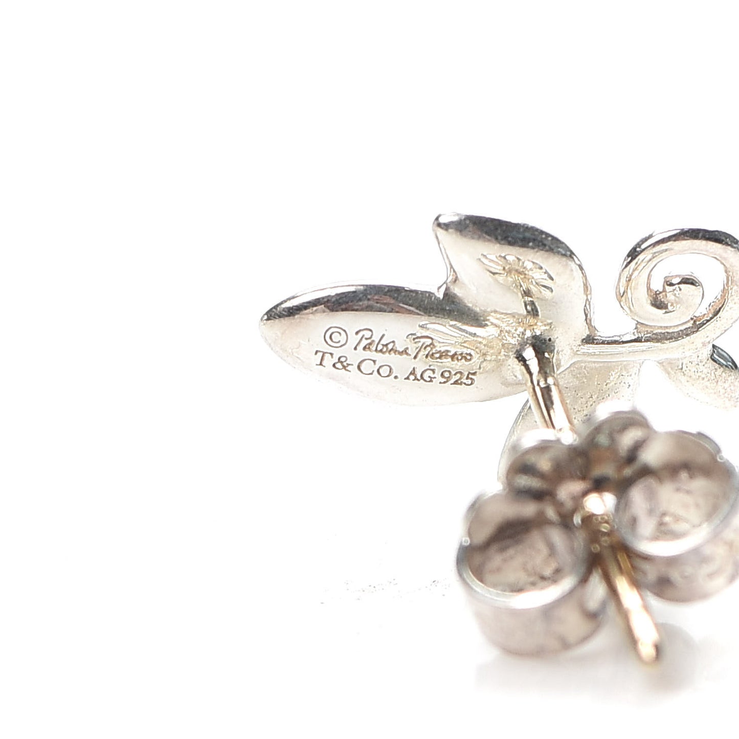 Sterling Silver Paloma Picasso Olive Leaf Earrings
