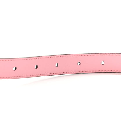 Gucci Moon Calfskin Palladium Double G 20mm Belt 75 30 Wild Rose 4 of 7