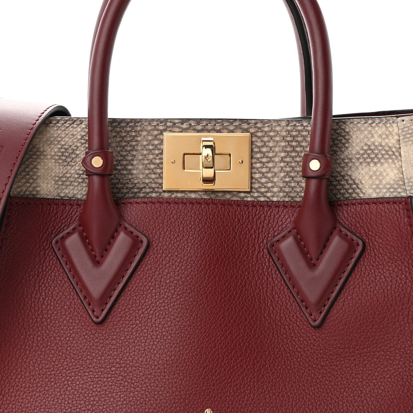 Calfskin Karung Snakeskin Mahina On My Side PM Griotte Red