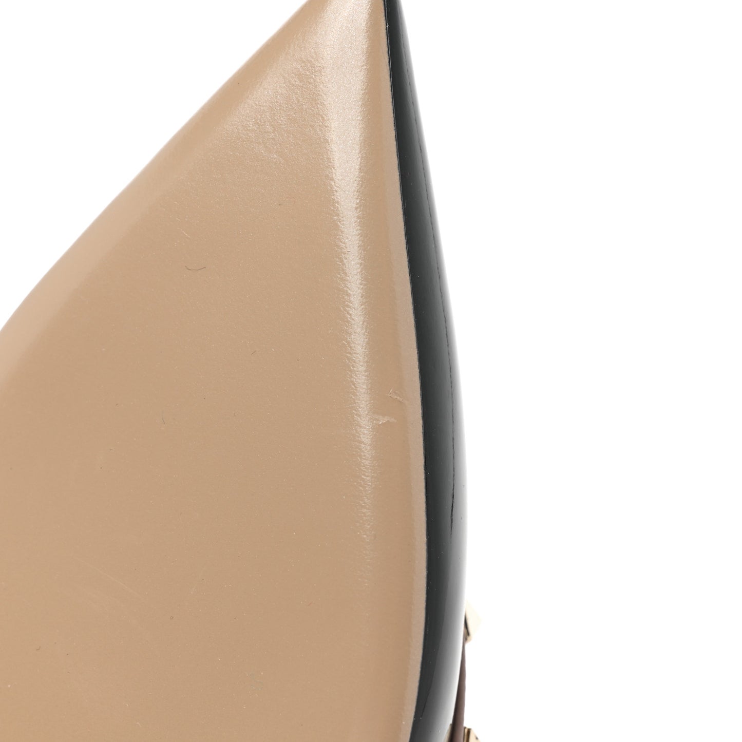 Patent Nappa Rockstud Ankle Strap 65mm Pumps 38.5 Black Poudre