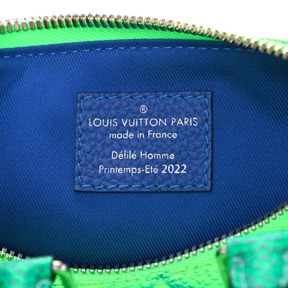 Louis Vuitton Taurillon Illusion Keepall XS Bleu Vert 6 of 7