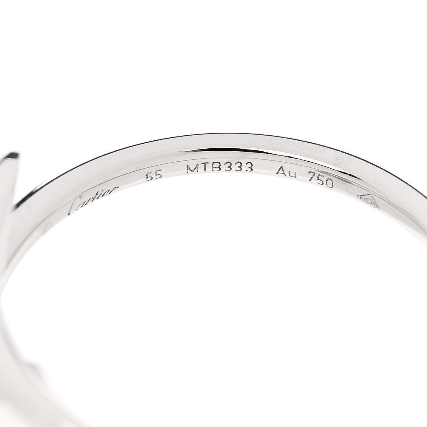 18K White Gold Small Juste Un Clou Ring 55 7.25
