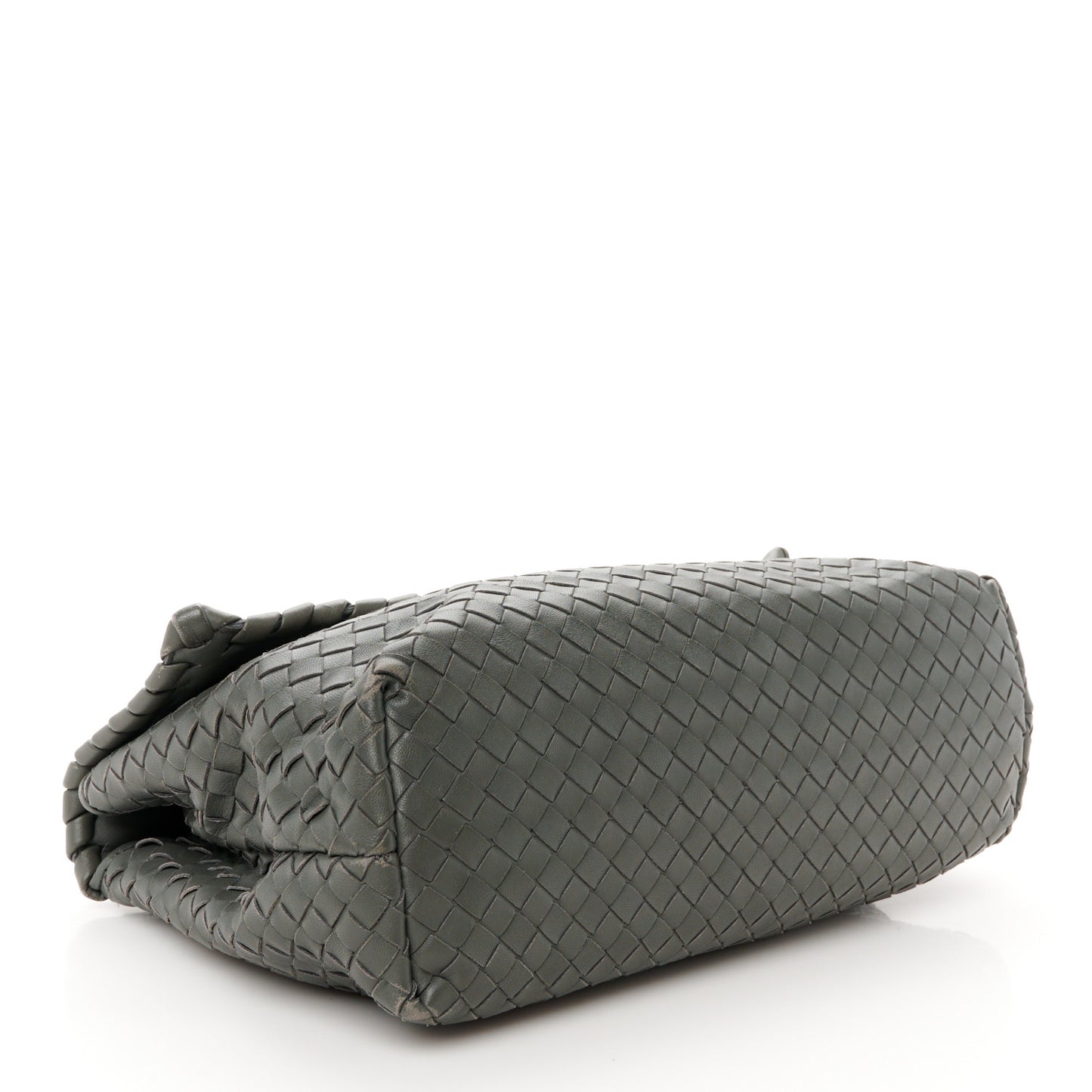 Nappa Intrecciato Olimpia Shoulder Bag Steel