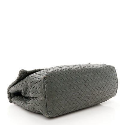 Bottega Veneta Nappa Intrecciato Olimpia Shoulder Bag Steel 4 of 15