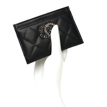 Chanel Caviar Quilted French New Wave Card Holder Black 2 of 11