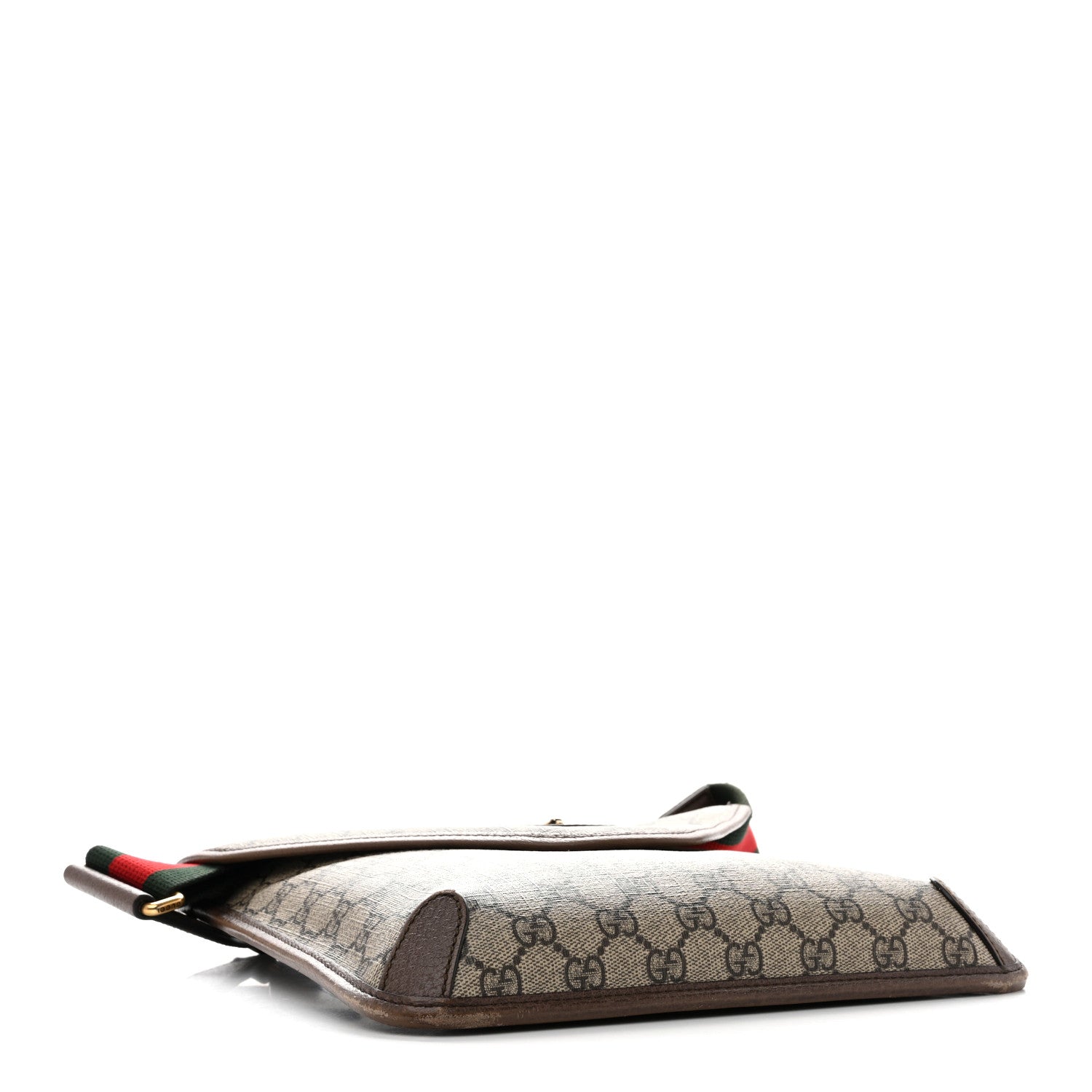 Gucci GG Supreme Monogram Web Medium Neo Vintage Flap Messenger Bag Beige New Acero 4 of 13