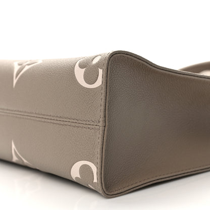 Louis Vuitton Empreinte Monogram Giant Onthego PM Tourterelle Creme 9 of 10