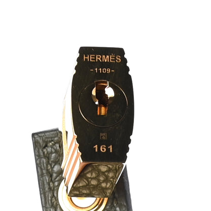 Hermes Taurillon Clemence Picotin Lock 22 MM Vert Maquis 9 of 13
