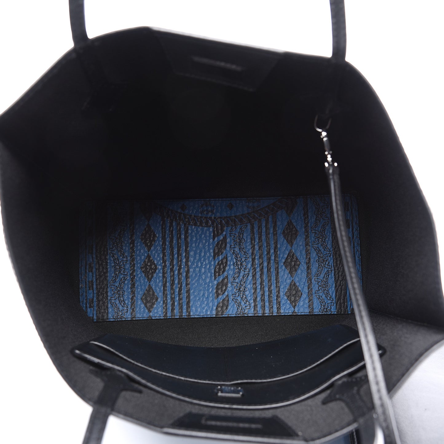 Visetos Baroque Print Kira North South Shopper Tote Blue