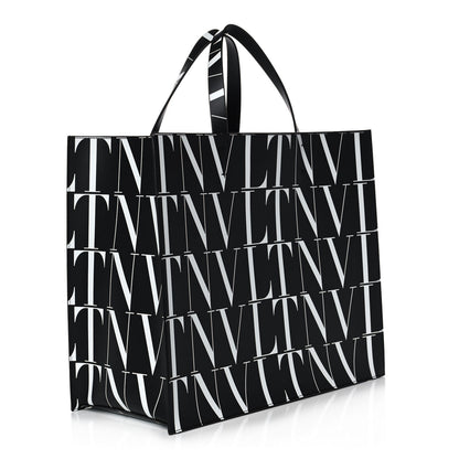 Valentino Garavani Calfskin VLTN Times Tote Bag Black 2 of 14
