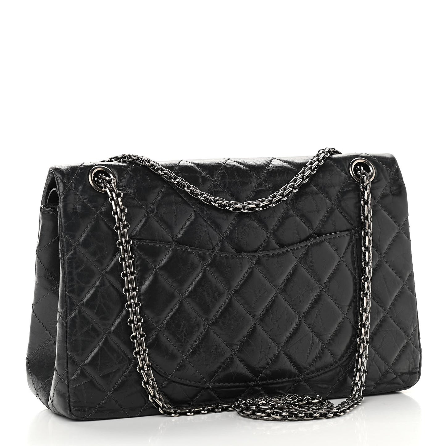 Aged Calfskin Quilted 2.55 Reissue 226 Flap Grey