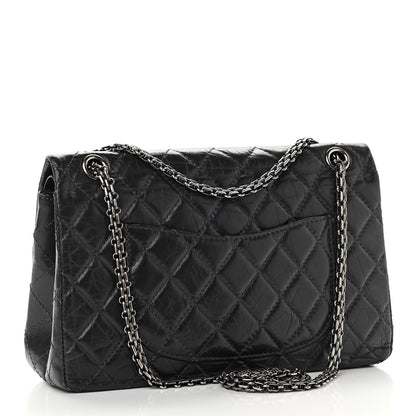Chanel Aged Calfskin Quilted 2.55 Reissue 226 Flap Grey 2 of 11