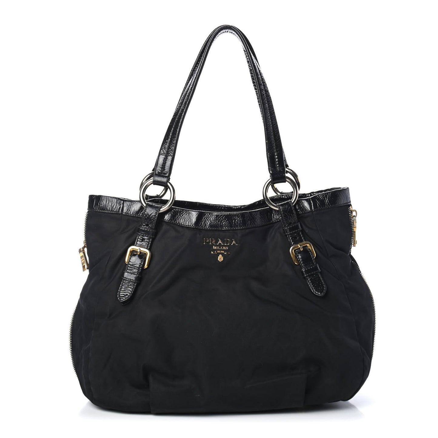 Tessuto Nylon Spazzolato Tote Black