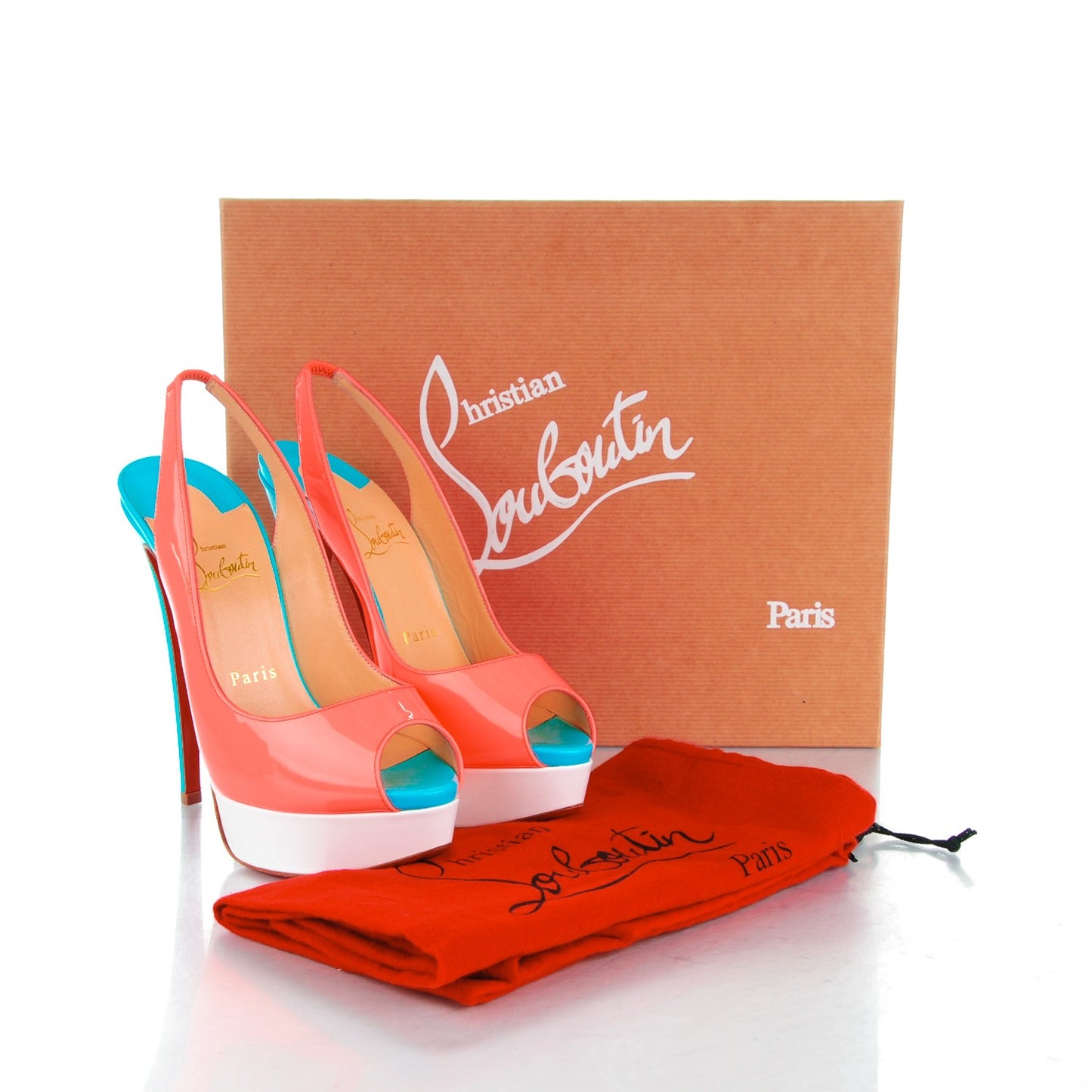 Patent Lady Peep Sling 150 Pumps 37 Flamingo