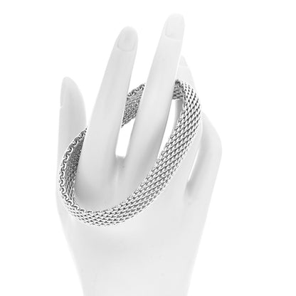 Tiffany Sterling Silver Somerset Mesh Bracelet 2 of 4