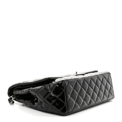 Chanel Patent Quilted Maxi Double Flap Black 4 of 10