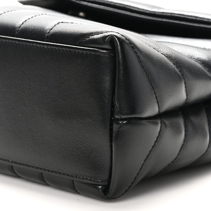 Saint Laurent Calfskin Y Quilted Monogram Small Loulou Chain Satchel Black 10 of 10