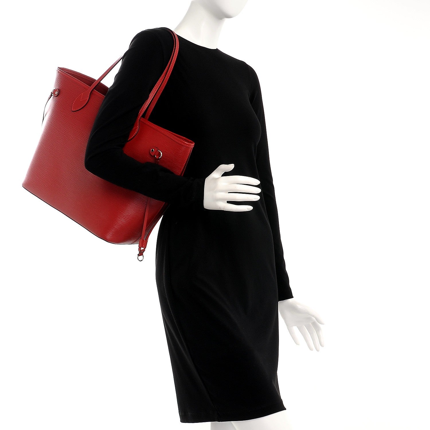 Louis Vuitton Epi Neverfull MM Coquelicot 2 of 6
