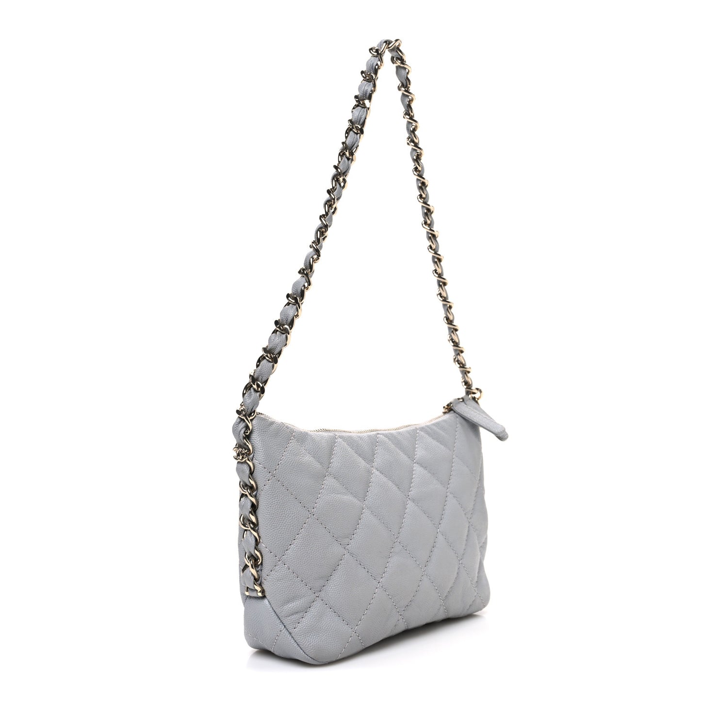 Caviar Quilted Daylight Hobo Grey