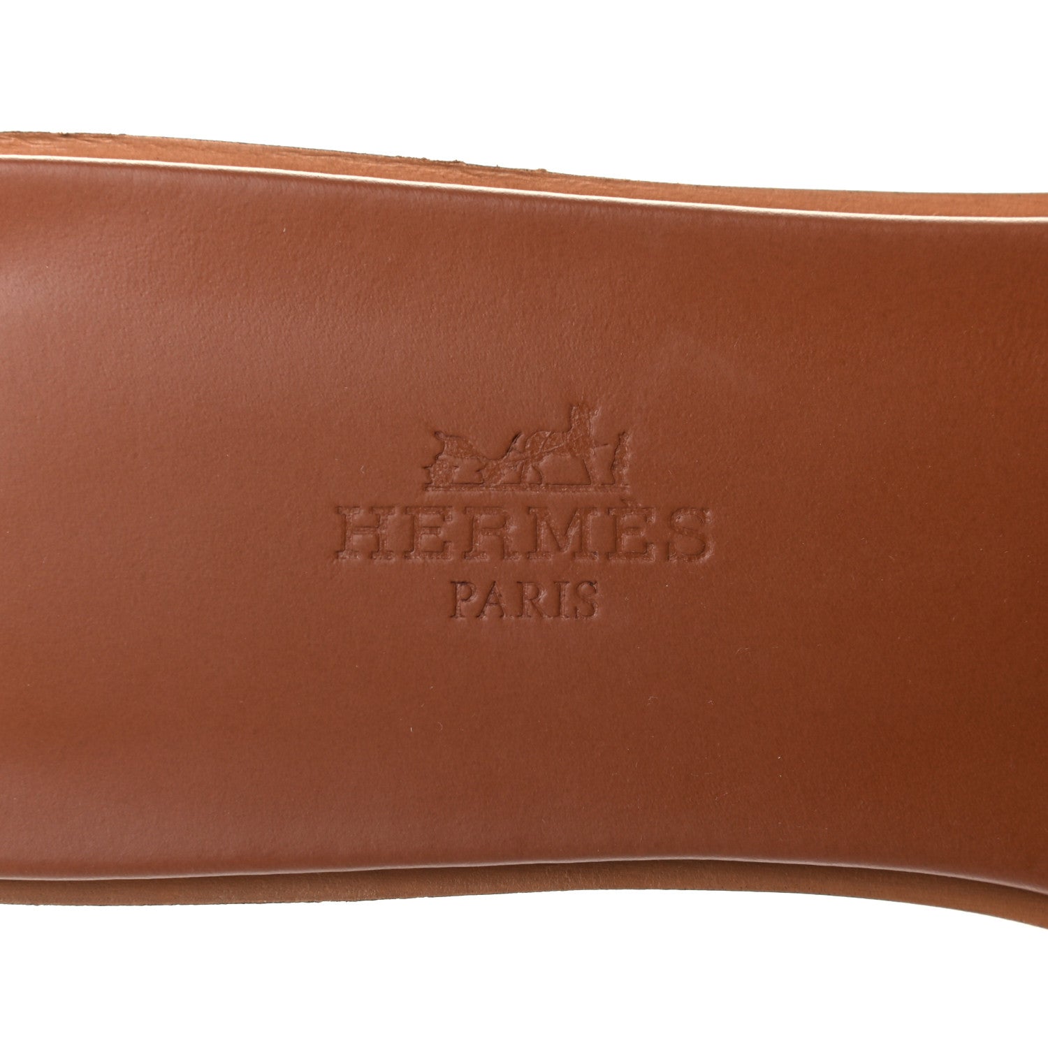 Hermes Box Calfskin Oran Sandals 37 Gold 7 of 8