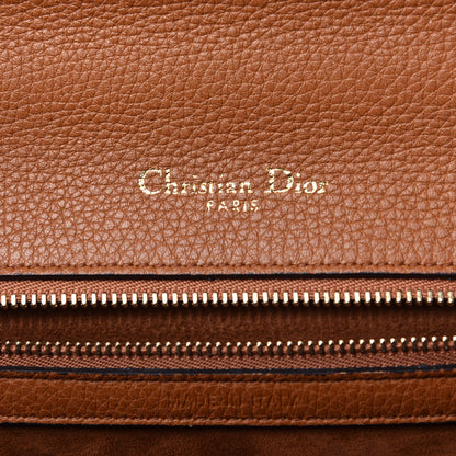 Christian Dior Grained Calfskin Medium Diorama Flap Bag Brown 6 of 9